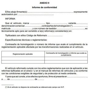 El certificado de conformidad para la ITV El certificado de conformidad para la ITV